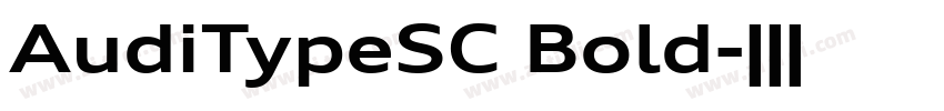 AudiTypeSC Bold字体转换